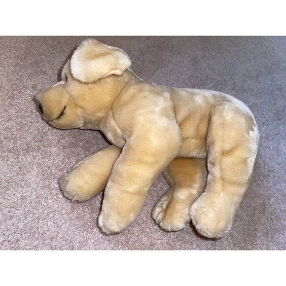 Yellow Lab Labrador Puppy Dog Golden Retriever Stuffed Plush 16" -Kids Preferred - Picture 2 of 7